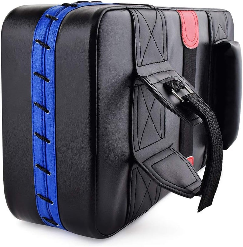 TLBTEK Taekwondo Kick Shield - Muay Thai MMA Karate Kickboxing Training Pads - Curved Leather Strike Shield - Image 4